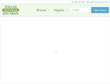 Tablet Screenshot of dallasnaturalmattress.com